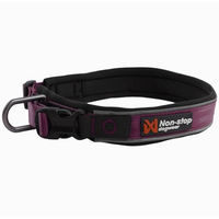 Produktbild von Non-stop dogwear Roam Collar gepolstertes Hundehalsband aus Nylon für Riesenrassen Lila XXXL