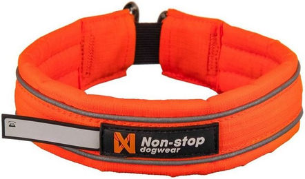Non-stop dogwear SAFE Collar Hundehalsband aus Nylon in Orange für erwachsene Hunde – Bild 1 von 3