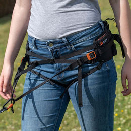 Non-stop dogwear Trail Light Belt Laufgürtel für Hunde Schwarz Medium mit Aluminium-Elementen – Bild 1 von 11