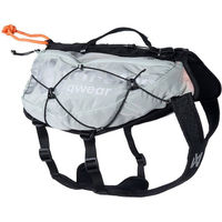 Produktbild von Non-stop dogwear Trail Light Hunderucksack aus Polyester in Grau/Schwarz Grösse M wasserabweisend - 3 l