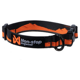 Produktbild von Non-stop dogwear Trail Quest Collar Hundehalsband Sunset Orange Schwarz Größe M aus Polyester