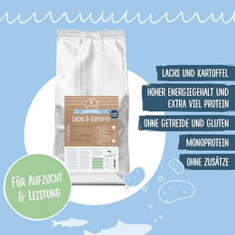 Nordheld Powerstarter Junior Trockenfutter Lachs und Kartoffel getreidefrei Monoprotein 10 kg - 10 kg – Bild 1 von 2