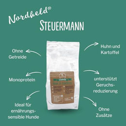 Nordheld Steuermann Trockenfutter Huhn für ausgewachsene Hunde getreidefrei monoprotein 10 kg - 10 kg – Bild 1 von 6