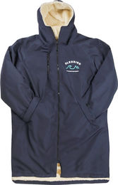 Nordic Robe Überziehjacke mit Sherpa-Futter wasserdicht Marine – Bild 1 von 1