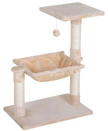 Northio Kratzbaum Beige mit Sisalsäule und Plüsch-Hängematte 50x36x70cm – Bild 1 von 1