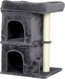 Northio Kratzbaum für Katzen in Grau und Creme mit Sisal und Plüsch – Bild 1 von 3