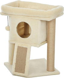 Northio Kratzbaum für Katzen mit Jute-Kratzmatte, Bett und Spielball in Beige – Bild 1 von 1