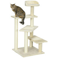 Produktbild von Northio Kratzbaum für Katzen mit Sisalsäulen in Beige 50 x 50 x 100 cm
