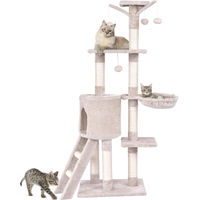 Produktbild von Northix Katzenbaum 140 cm mit Plattformen und Sisalstämmen in Beige