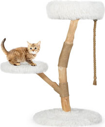 Northix Katzenbaum mit 3 Plüschplattformen und Jute-Stämmen 90 cm – Bild 1 von 1