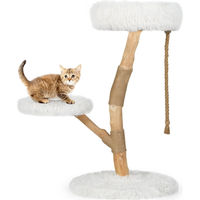 Produktbild von Northix Katzenbaum mit 3 Plüschplattformen und Jute-Stämmen 90 cm