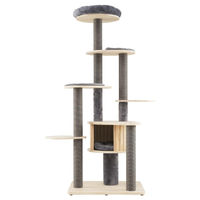 Produktbild von Northix Katzenbaum mit mehrstufigem Design und weichen Plattformen in Grau