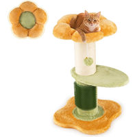 Produktbild von Northix Katzenbaum mit Plüschsitz und Sisalstamm in Gelb 69 cm