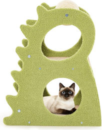Northix Katzenkratzbaum aus Holz und Sisal in Grün und Beige, 48 x 37 x 58 cm – Bild 1 von 1