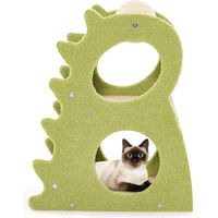 Produktbild von Northix Katzenkratzbaum aus Holz und Sisal in Grün und Beige, 48 x 37 x 58 cm