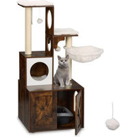 Produktbild von Northix Katzenkratzbaum mit Katzenkloschrank 128 cm