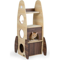 Produktbild von Northix Kratzbaum für Katzen in Weiß mit Sisal und Plüsch