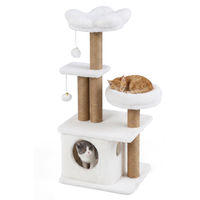Produktbild von Northix Kratzbaum für Katzen mit Häuschen und Plattform in Beige, 96 cm