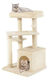 Northix Kratzbaum mit Höhle und weichem Sitz in Beige 85 cm – Bild 1 von 1