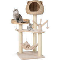 Produktbild von Northix Kratzbaum mit Katzenhöhle aus Naturmaterialien in Beige 121 cm hoch