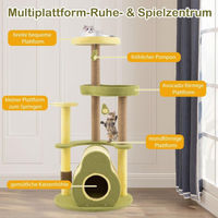 Produktbild von Northix Mehrstöckiger Katzenbaum mit Katzenhaus 59 x 59 x 125 cm