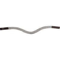 Produktbild von Norton Club Brillant Stirnband für Pferde aus Leder in Schwarz