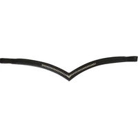 Produktbild von Norton Club Diamond Stirnband für Pferde aus Leder in Schwarz
