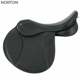 Norton Club Rexine Evol Vielseitigkeitssattel aus Kunstleder Schwarz 17 Zoll – Bild 1 von 12