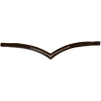 Produktbild von Norton Club Stirnband für Pferde in Diamantform aus Leder Braun