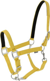 Produktbild von Norton Dream Pferd Halfter aus Nylon in Schwarz und Gelb Größe Full