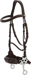 Produktbild von Norton Hackamore Reittrense aus Leder für Pferde Braun Vollblut