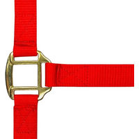 Produktbild von Norton Halfter aus Nylon mit Lederfütterung für Pferde in Rot