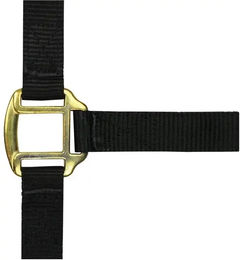 Produktbild von Norton Halfter für Warmblut aus Nylon mit Lederunterlegung in Schwarz