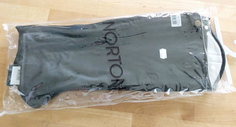 Norton Hiver Synthetische Chaps in Lederoptik Schwarz XXL Unisex – Bild 1 von 3