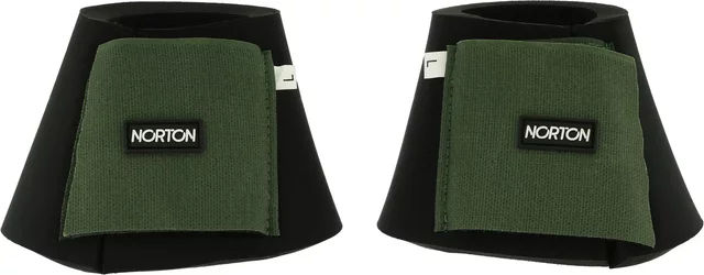 Produktbild von Norton Hufglocken aus Neopren in Grün und Schwarz Größe M (2er Set)