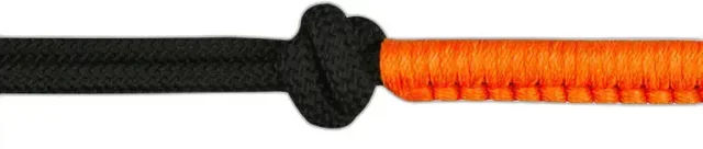 Norton Knotenhalfter Fun Colour mit Strick für Vollblut in Schwarz/Orange – Bild 1 von 2