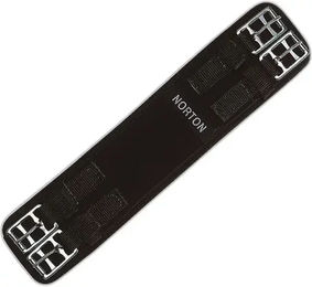 Produktbild von Norton Kurzer Pferdesattelgurt aus Polyester Schwarz 45 cm