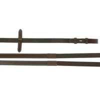 Produktbild von Norton Pro Hunter-Zügel für Pferde aus Leder in Braun 16 mm