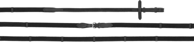 Norton Pro Lovely Pferdezügel aus Leder und Stoff in Schwarz Creme und Silber – Bild 1 von 1
