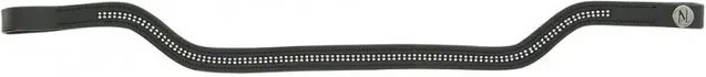 Produktbild von Norton Pro Shape Stirnband für Pferde aus Leder in Schwarz oder Weiß