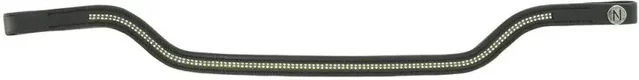 Produktbild von Norton Pro Shape Stirnband für Pferde aus Leder in Schwarz oder Weiß