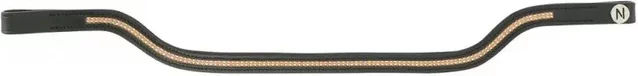 Produktbild von Norton Pro Shape Stirnband für Pferde aus Leder in Schwarz oder Weiß