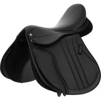 Produktbild von Norton Rexine Progress Reitsattel für Pferde aus Kunstleder Schwarz 18 Zoll