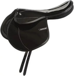 Norton Rexine Trainingssattel aus Kunstleder Schwarz 17-Inch – Bild 1 von 4