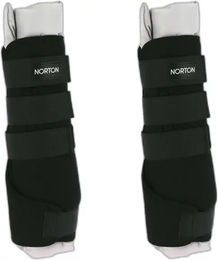 Norton Ruhegamaschen für Pferde 2er-Set aus Neopren Schwarz Größe L – Bild 1 von 3