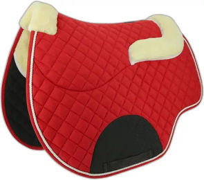Norton Schabracke Confort mit integriertem Fell Pad und Rückenschoner Rot für Warmblut – Bild 1 von 4