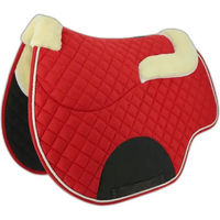 Produktbild von Norton Schabracke Confort mit integriertem Fell Pad und Rückenschoner Rot für Warmblut