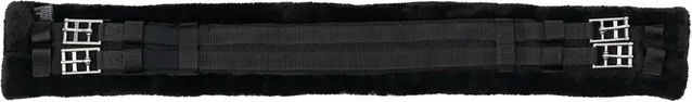 Norton Smooth Elastischer Pferdegurt Schwarz mit Edelstahl – Bild 1 von 1