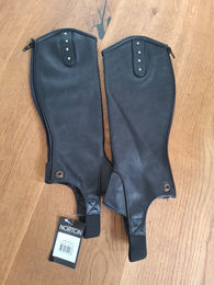 Norton Unisex Half-Chaps aus Kunstleder in Schwarz Einheitsgröße – Bild 1 von 7