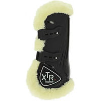 Produktbild von Norton XTR Gamaschen für Pferde und Ponys aus Kunstleder mit Schafimitat und Knöpfen in Schwarz